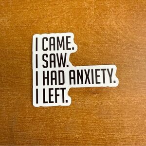 Black and White Quote Sticker‎